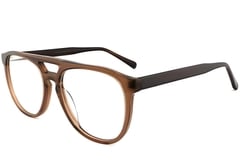 Aviator Brown Acetate Glasses #BS2012-0066