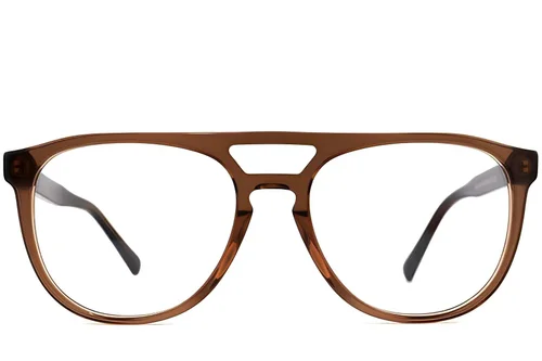 Lunettes aviateur en acétate marron #BS2012-0066