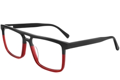 Aviator Red Acetate Glasses #BS2012-0069