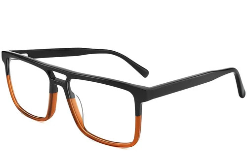 Lunettes aviateur en acétate marron #BS2012-0070