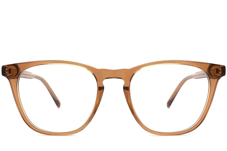 Oval Brown Acetate Glasses #BS2012-0073