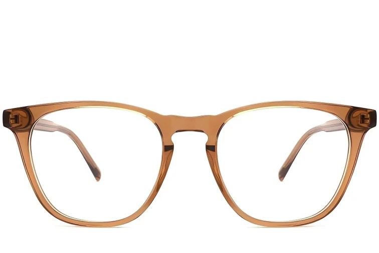 Oval Brown Acetate Glasses #BS2012-0073
