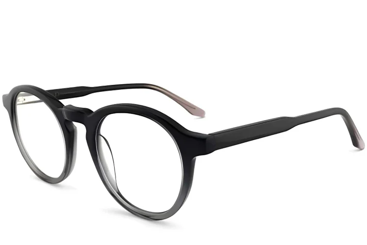 Lunettes rondes en acétate gris #BS2012-0079