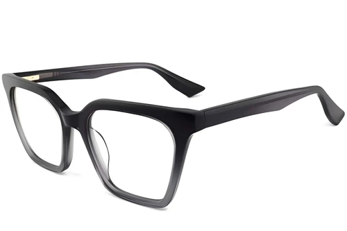 Gafas rectangulares de acetato gris #BS2012-0083