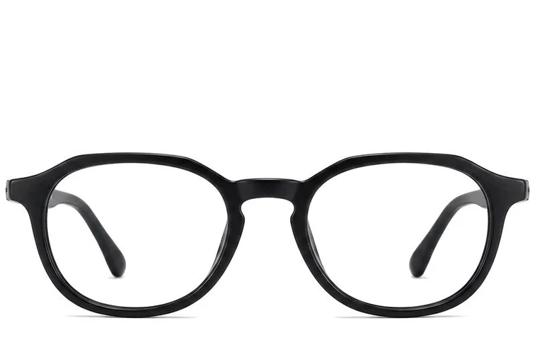 Oval Black Acetate Glasses #BS2012-0086