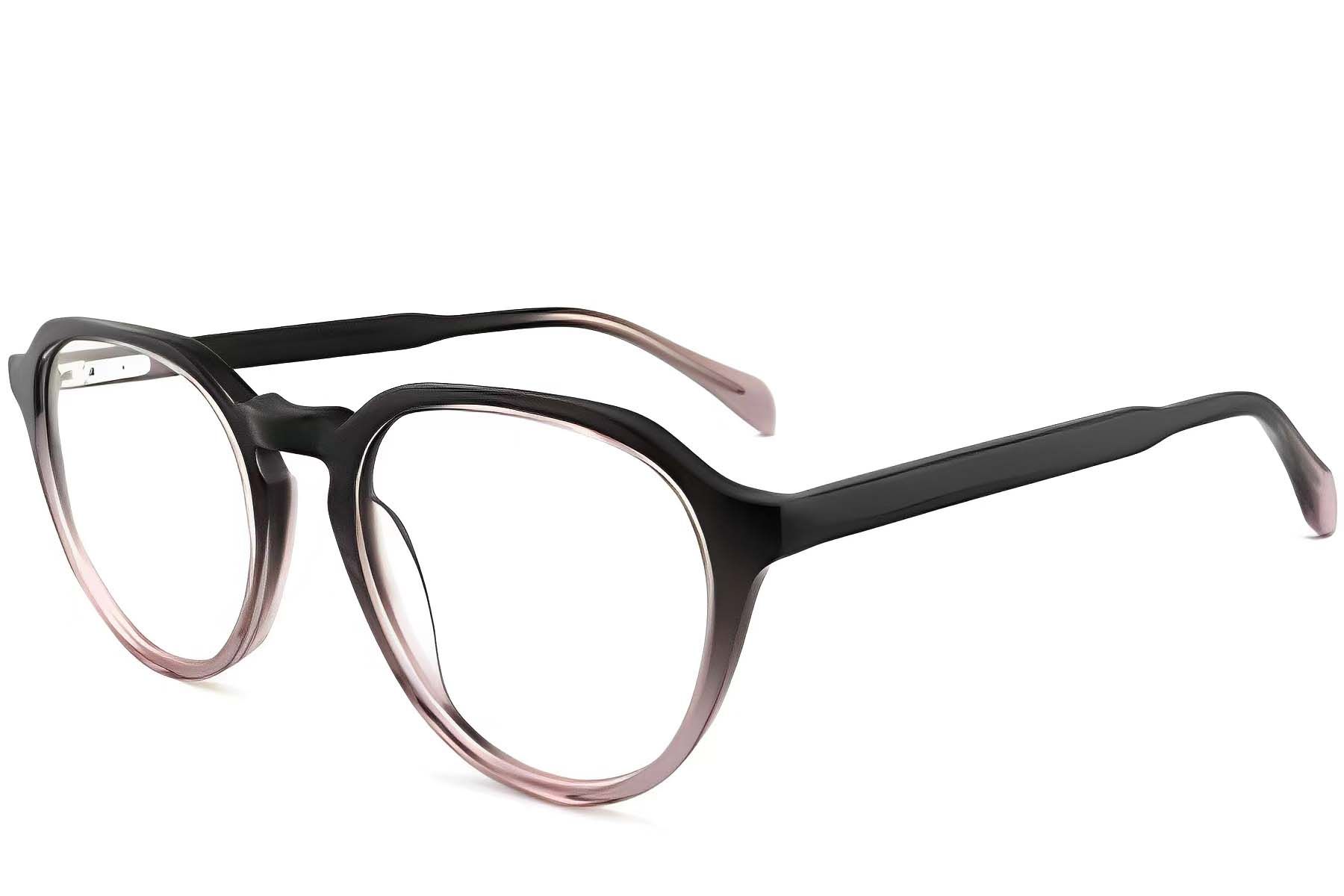 Oval Grey Acetate Glasses #BS2012-0087