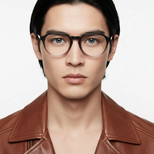 Oval Grey Acetate Glasses #BS2012-0087