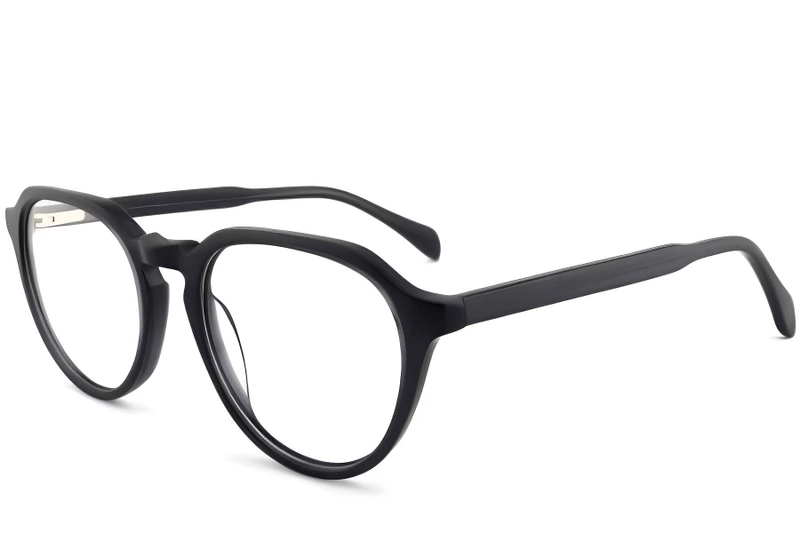 Oval Grey Acetate Glasses #BS2012-0089