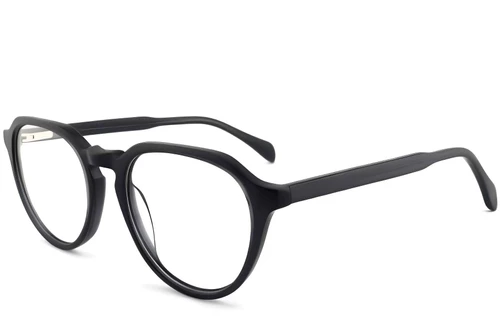Gafas ovaladas de acetato gris #BS2012-0089