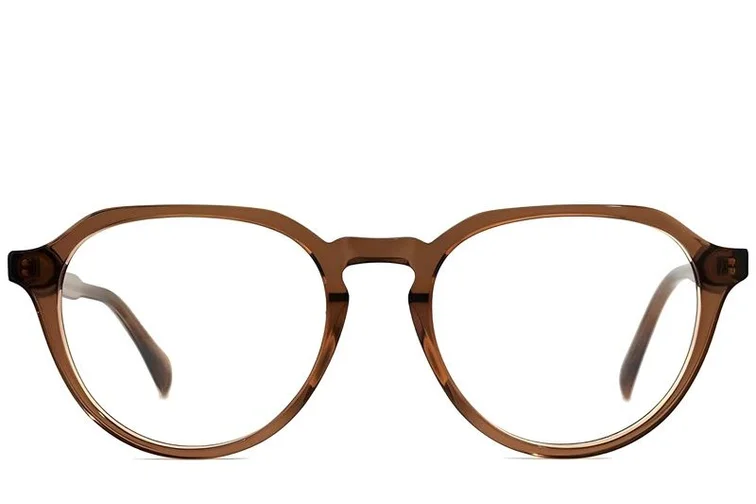 Ovale braune Acetatbrille #BS2012-0090