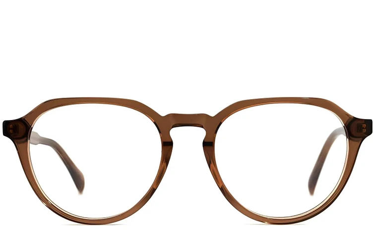 Ovale braune Acetatbrille #BS2012-0090