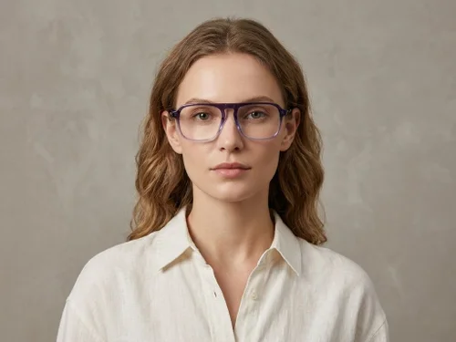 Lunettes aviateur en acétate violet #BS2012-0098