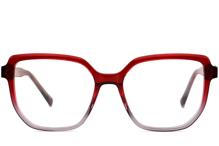 Bicchieri in acetato rosso irregolari #BS2012-0105
