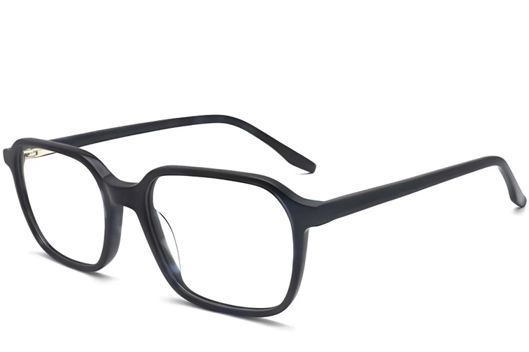 Rectangular Blue Acetate Glasses #BS2012-0112