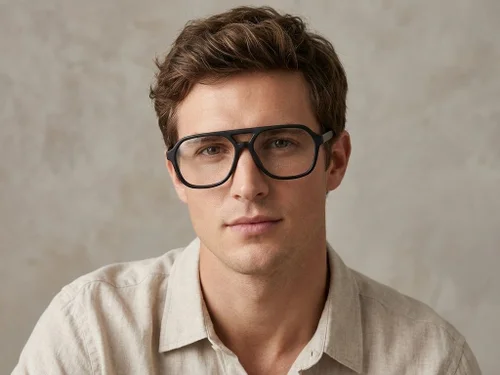 Lunettes aviateur en acétate noir #BS2012-0113