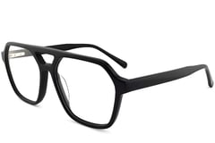 Aviator Black Acetate Glasses #BS2012-0113