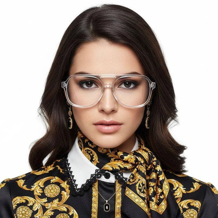 Aviator Transparante Acetaat Bril #BS2012-0117