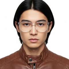 Rectangular Transparent Acetate Glasses #BS2012-0119