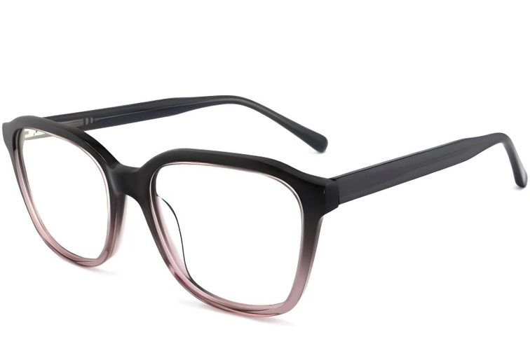 Gafas rectangulares de acetato gris #BS2012-0122