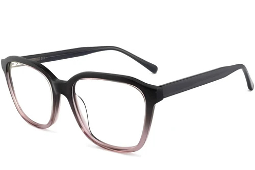 Lunettes rectangulaires en acétate gris #BS2012-0122