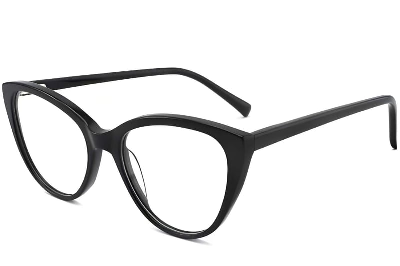 Butterfly Black Acetate Glasses #BS2012-0123