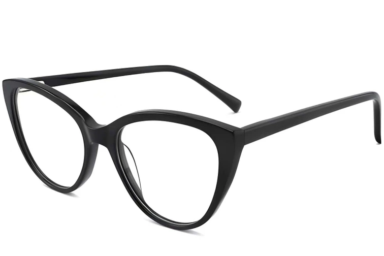 Gafas de acetato negras con forma de mariposa #BS2012-0123