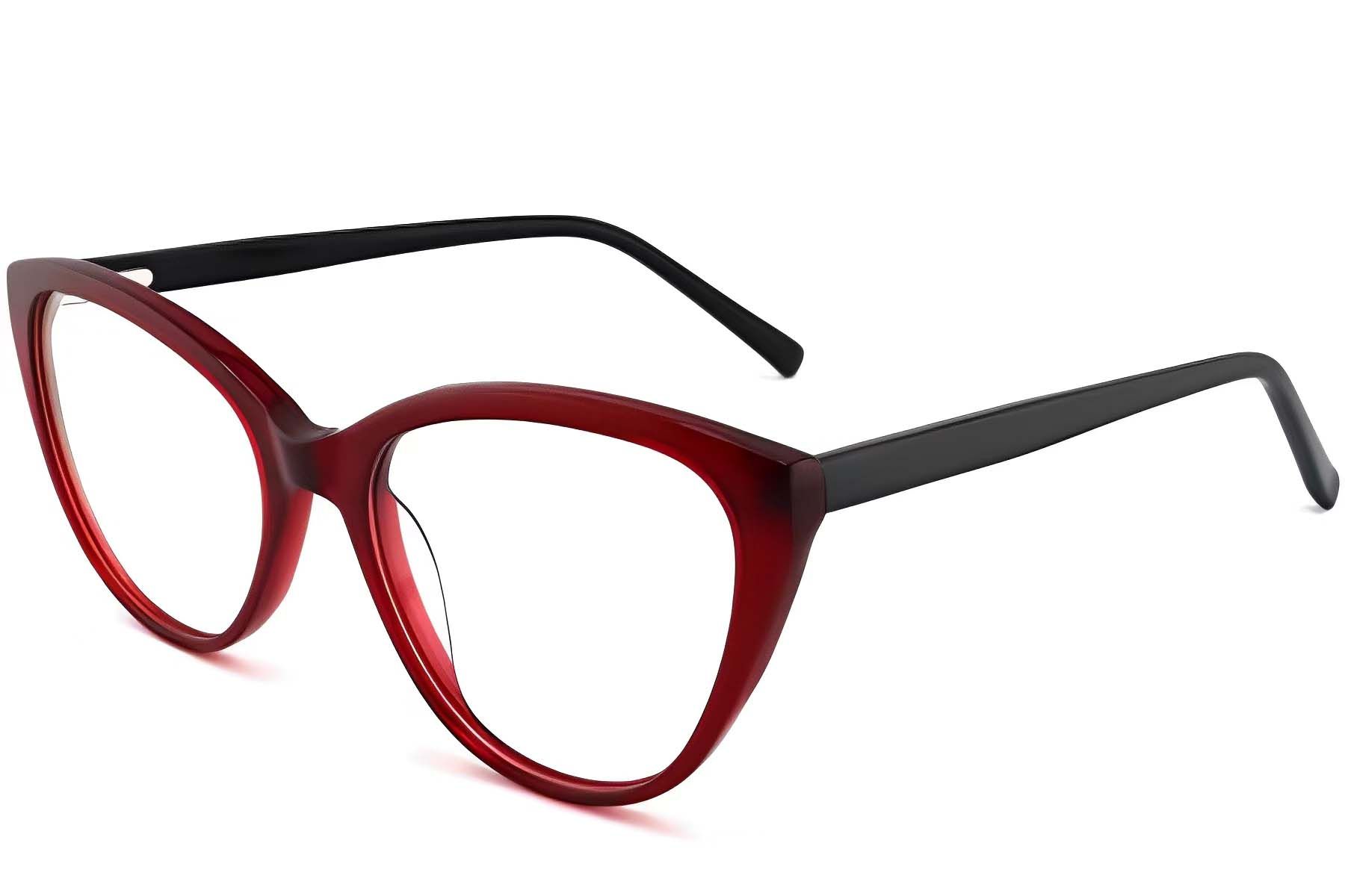 Gafas de acetato con forma de mariposa roja #BS2012-0124