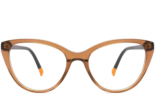 Gafas de acetato marrón mariposa #BS2012-0127