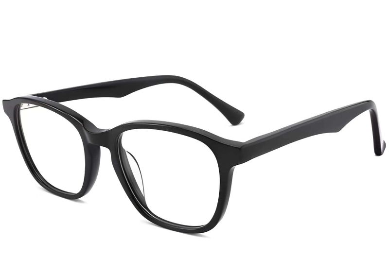 Oval Black Acetate Glasses #BS2012-0128