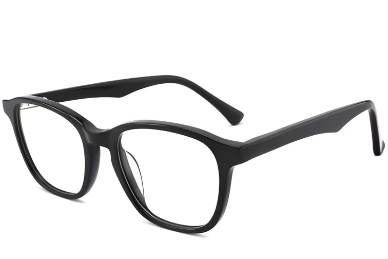 Gafas ovaladas de acetato negro #BS2012-0128