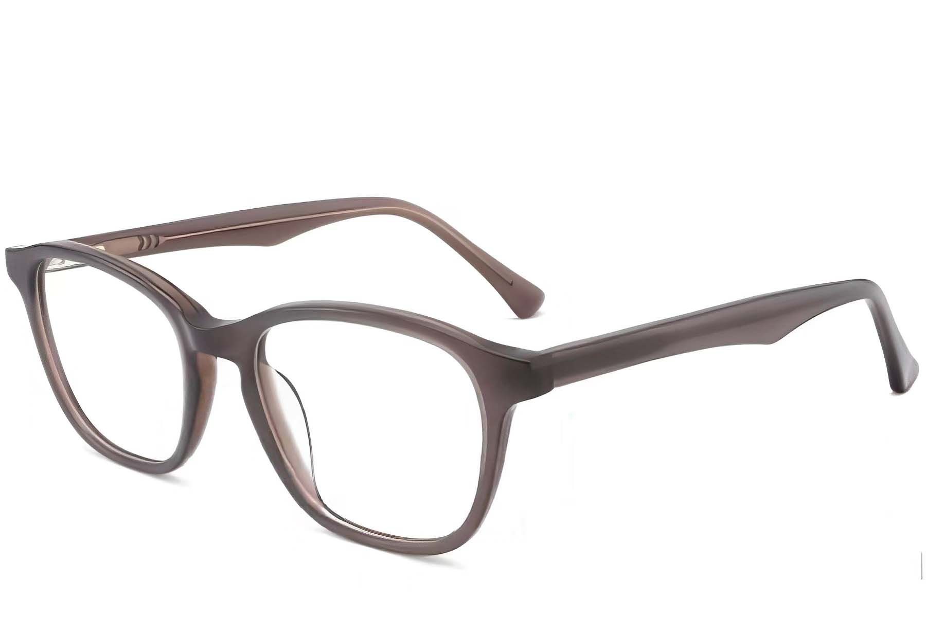 Oval Brown Acetate Glasses #BS2012-0130