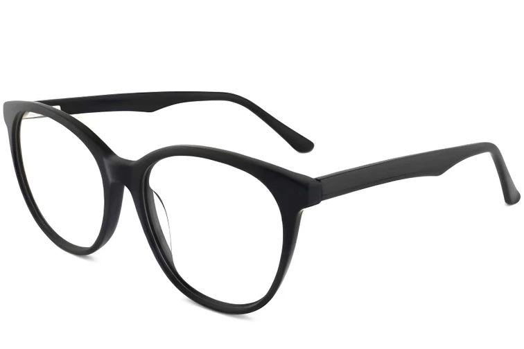 Gafas ovaladas de acetato negro #BS2012-0132