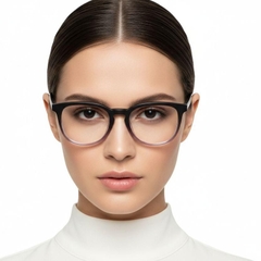 Oval Grey Acetate Glasses #BS2012-0138