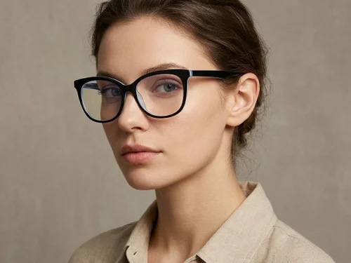 Lunettes papillon en acétate bleu #BS2012-0143