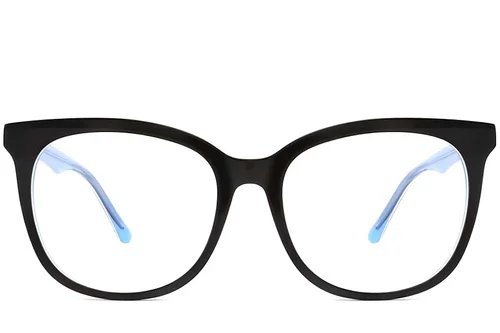 Lunettes papillon en acétate bleu #BS2012-0143