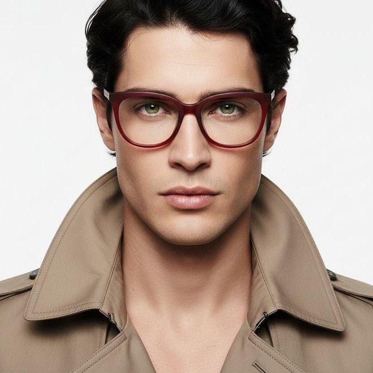 Butterfly Red Acetate Glasses #BS2012-0144
