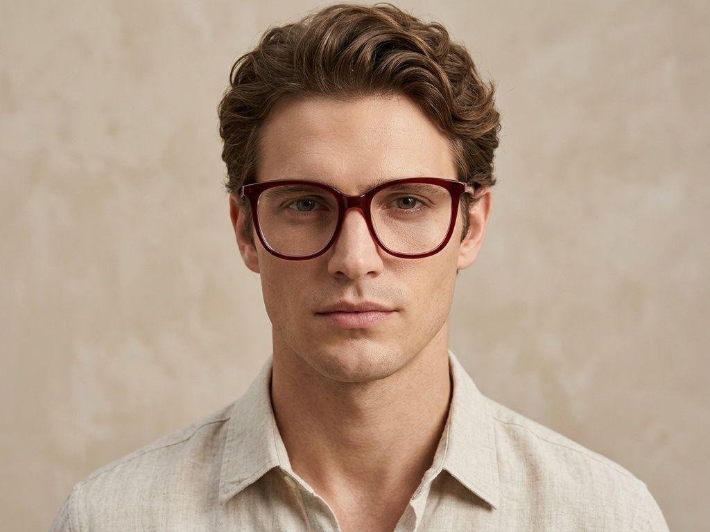 Lunettes papillon en acétate rouge #BS2012-0146