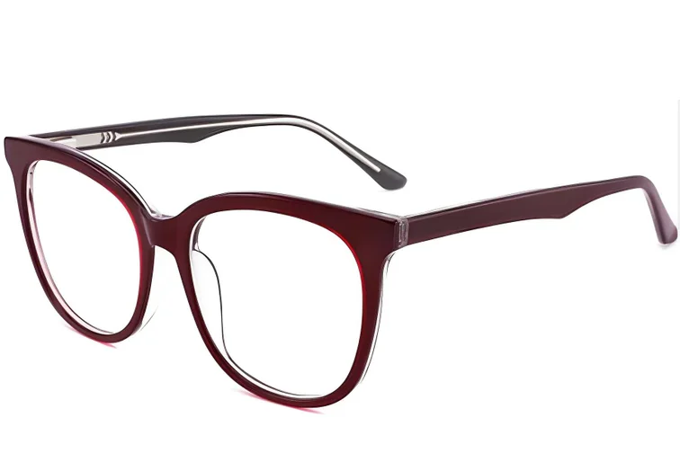 Gafas de acetato con diseño de mariposa roja #BS2012-0146