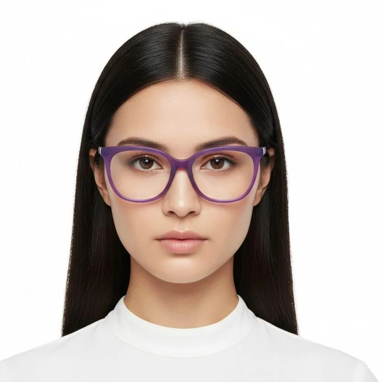 Gafas de acetato color morado mariposa #BS2012-0147