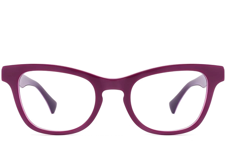 Gafas de acetato color morado mariposa #BS2012-0152
