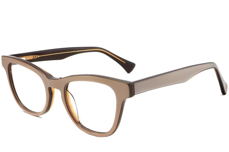 Gafas de acetato marrón mariposa #BS2012-0153