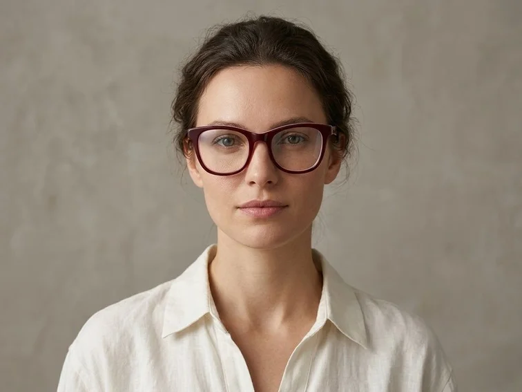 Butterfly Red Acetate Glasses #BS2012-0154