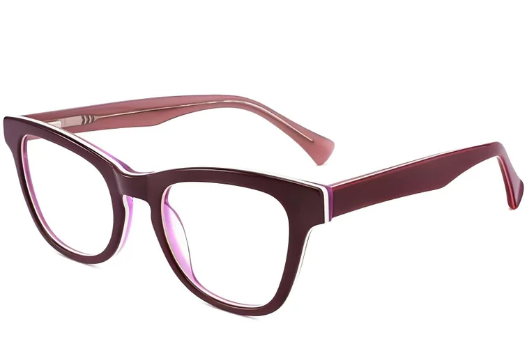 Gafas de acetato con diseño de mariposa roja #BS2012-0154