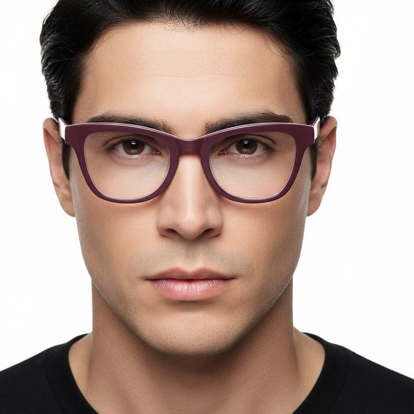 Gafas de acetato con diseño de mariposa roja #BS2012-0154