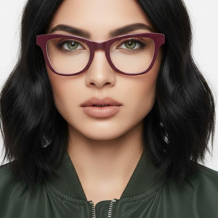 Butterfly Red Acetate Glasses #BS2012-0154