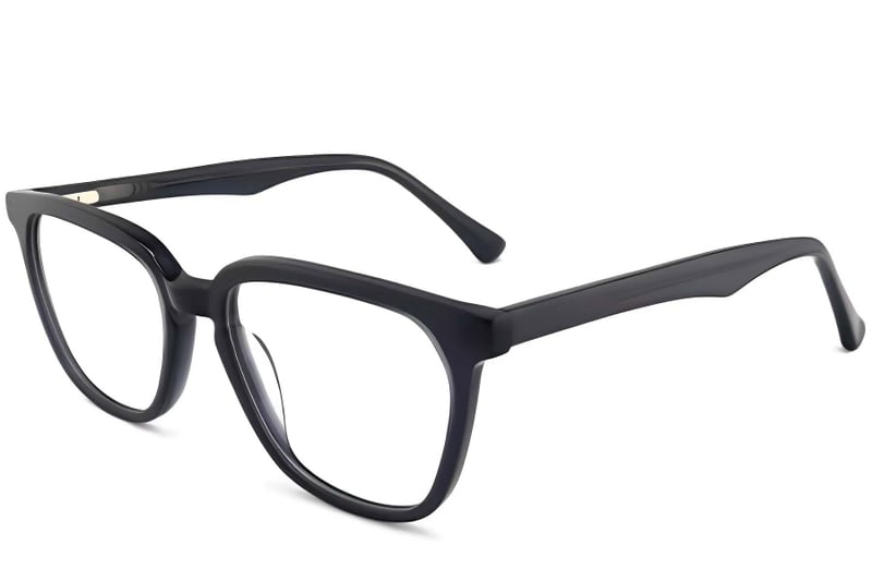 Oval Grey Acetate Glasses #BS2012-0157