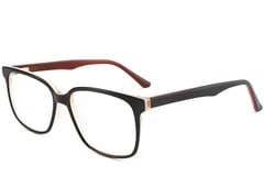 Rectangular Brown Acetate Glasses #BS2012-0161