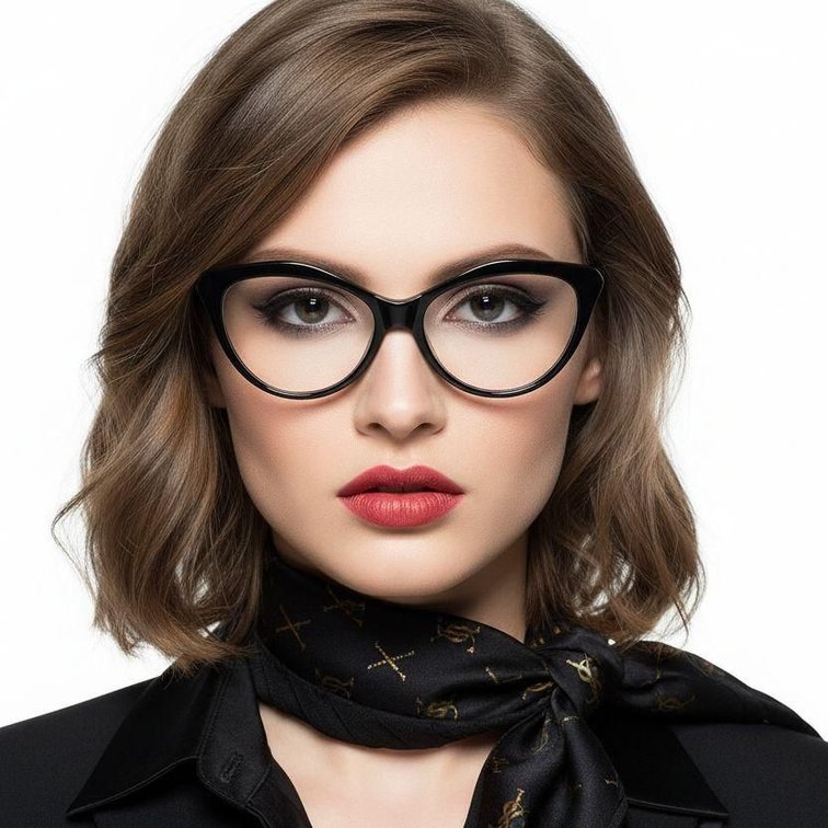 Butterfly Black Acetate Glasses #BS2012-0164