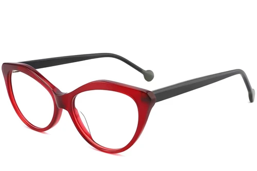 Butterfly Red Acetate Glasses #BS2012-0165