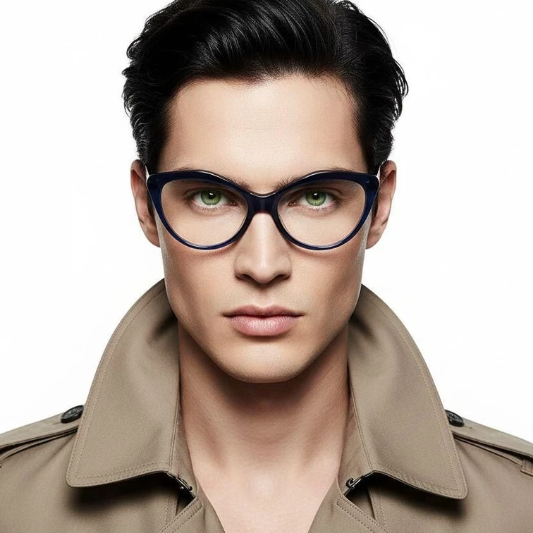 Gafas de acetato azul mariposa #BS2012-0166